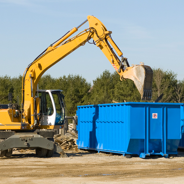 how does a residential dumpster rental service work in Ewing